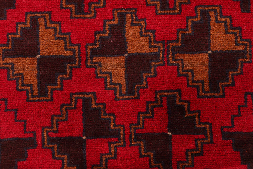 Firebrick Baluchi 2' 9 x 13' 4 - No. 55191 - ALRUG Rug Store
