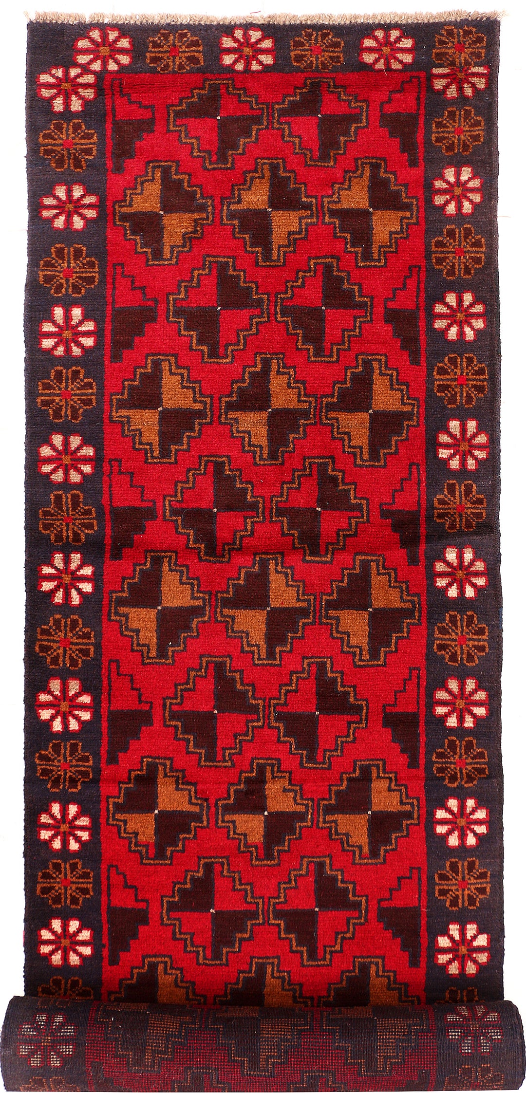 Firebrick Baluchi 2' 9 x 13' 4 - No. 55191 - ALRUG Rug Store