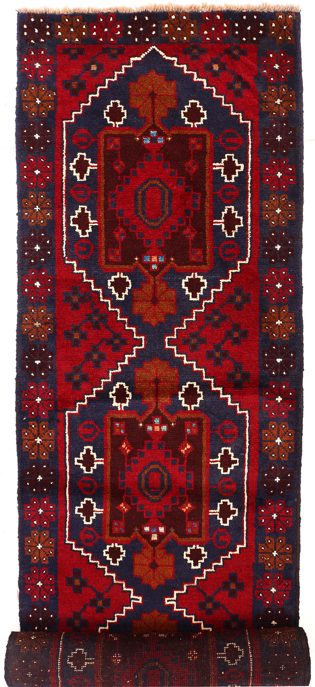 Midnight Blue Baluchi 2' 8 x 12' 10 - No. 55195 - ALRUG Rug Store