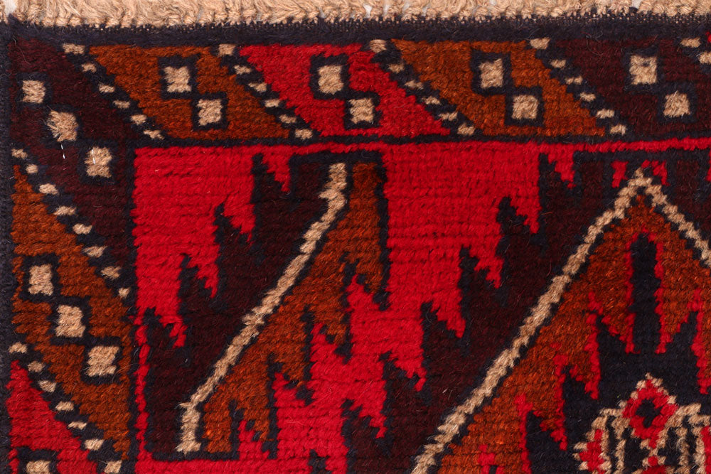 Multi Colored Baluchi 2' 8 x 12' 3 - No. 55198 - ALRUG Rug Store