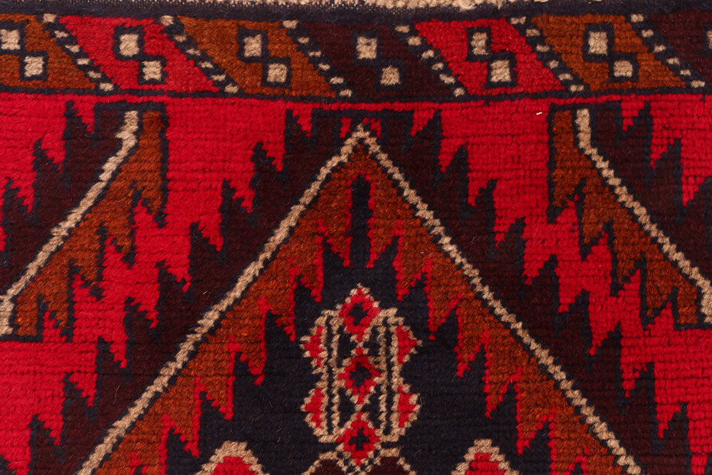 Multi Colored Baluchi 2' 8 x 12' 3 - No. 55198 - ALRUG Rug Store