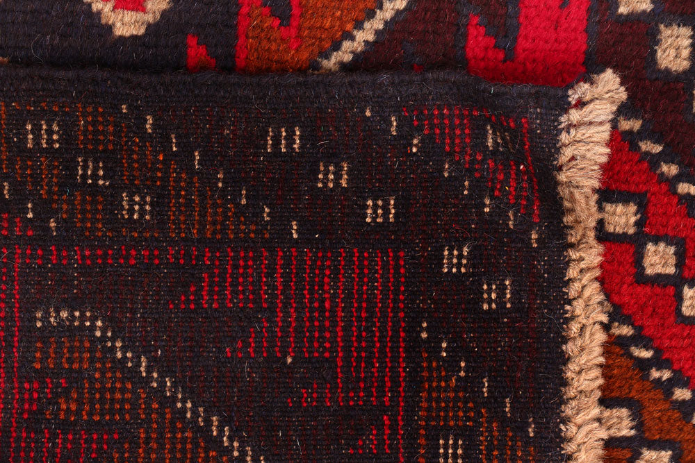 Multi Colored Baluchi 2' 8 x 12' 3 - No. 55198 - ALRUG Rug Store