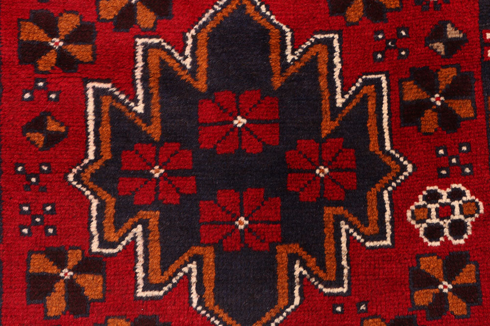 Dark Red Baluchi 2' 9 x 13' 2 - No. 55199 - ALRUG Rug Store