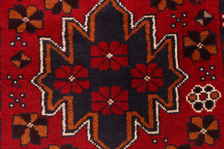 Dark Red Baluchi 2' 9 x 13' 2 - No. 55199 - ALRUG Rug Store