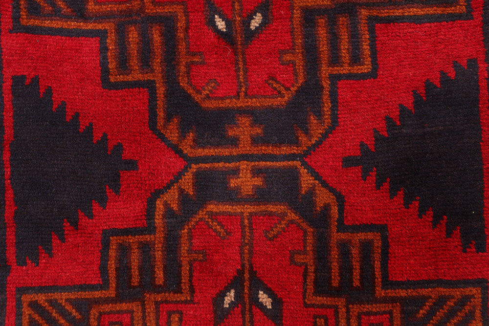 Firebrick Baluchi 2' 7 x 13' 4 - No. 55201 - ALRUG Rug Store