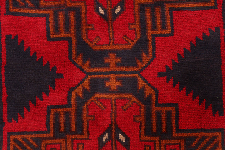 Firebrick Baluchi 2' 7 x 13' 4 - No. 55201 - ALRUG Rug Store