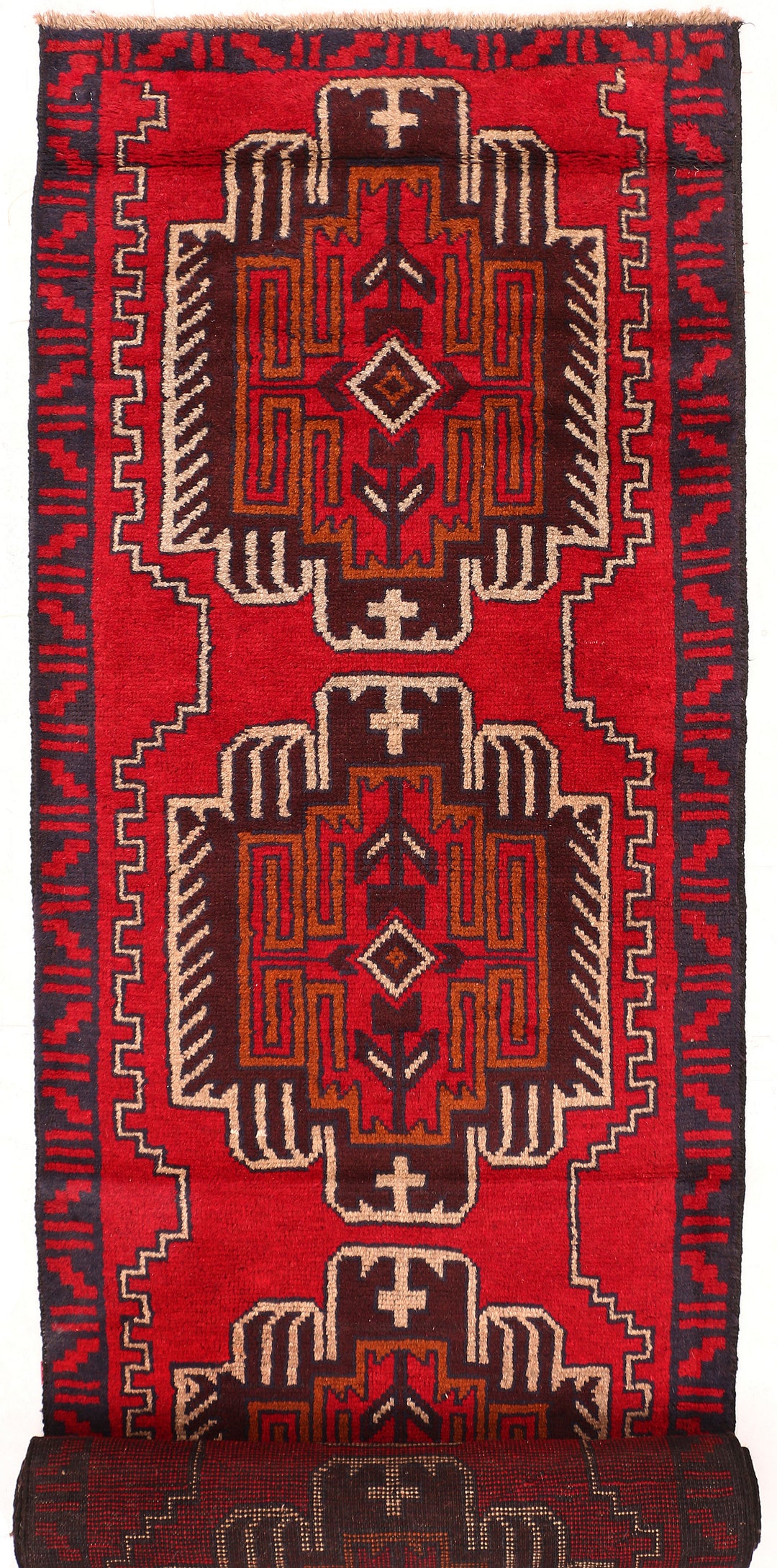 Red Baluchi 2' 9 x 12' 10 - No. 55202 - ALRUG Rug Store