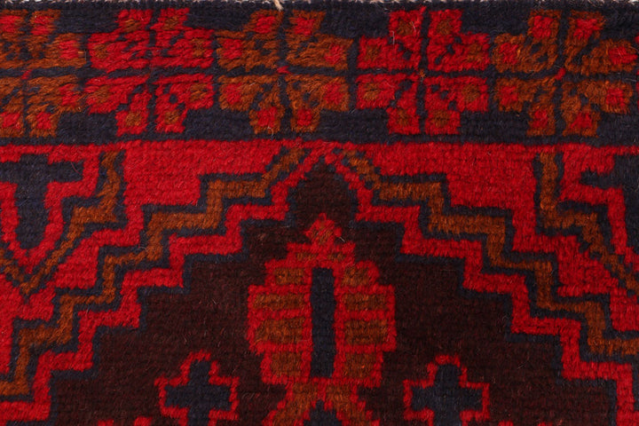 Firebrick Baluchi 2' 7 x 12' 10 - No. 55203 - ALRUG Rug Store