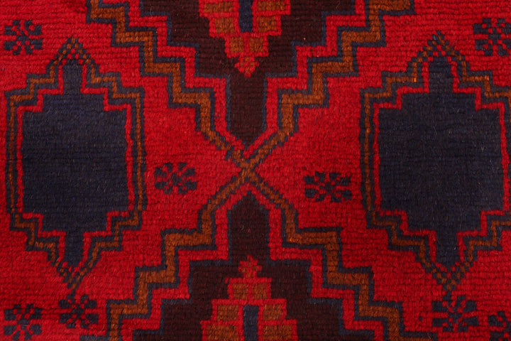 Firebrick Baluchi 2' 7 x 12' 10 - No. 55203 - ALRUG Rug Store