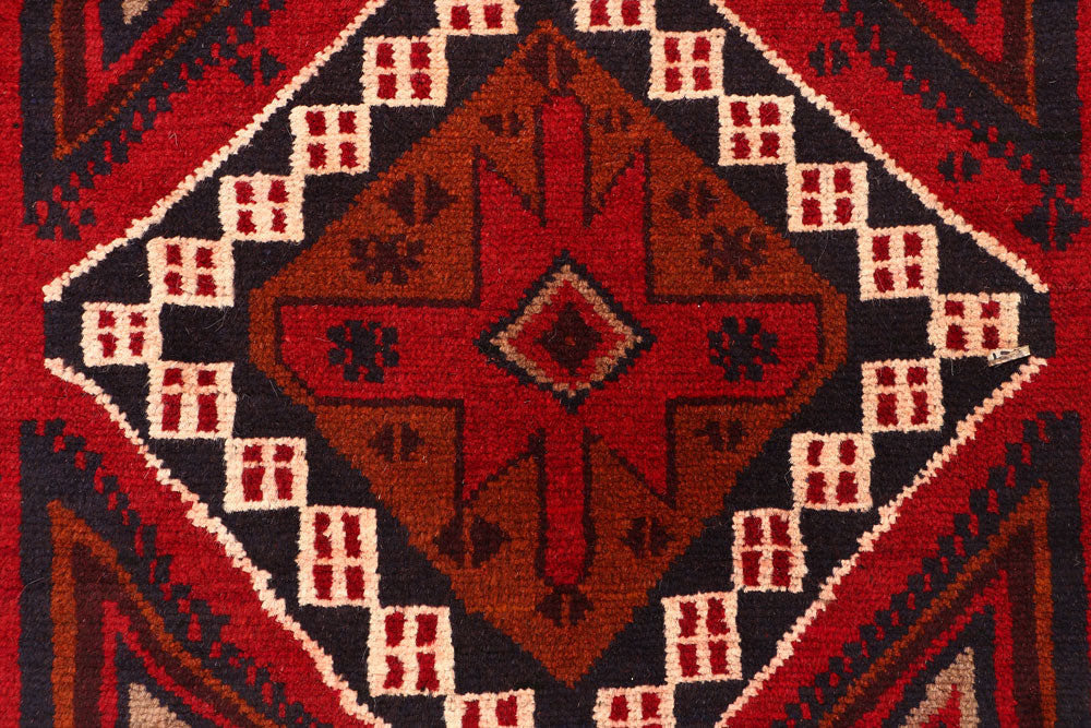 Firebrick Baluchi 2' 11 x 13' 1 - No. 55204 - ALRUG Rug Store