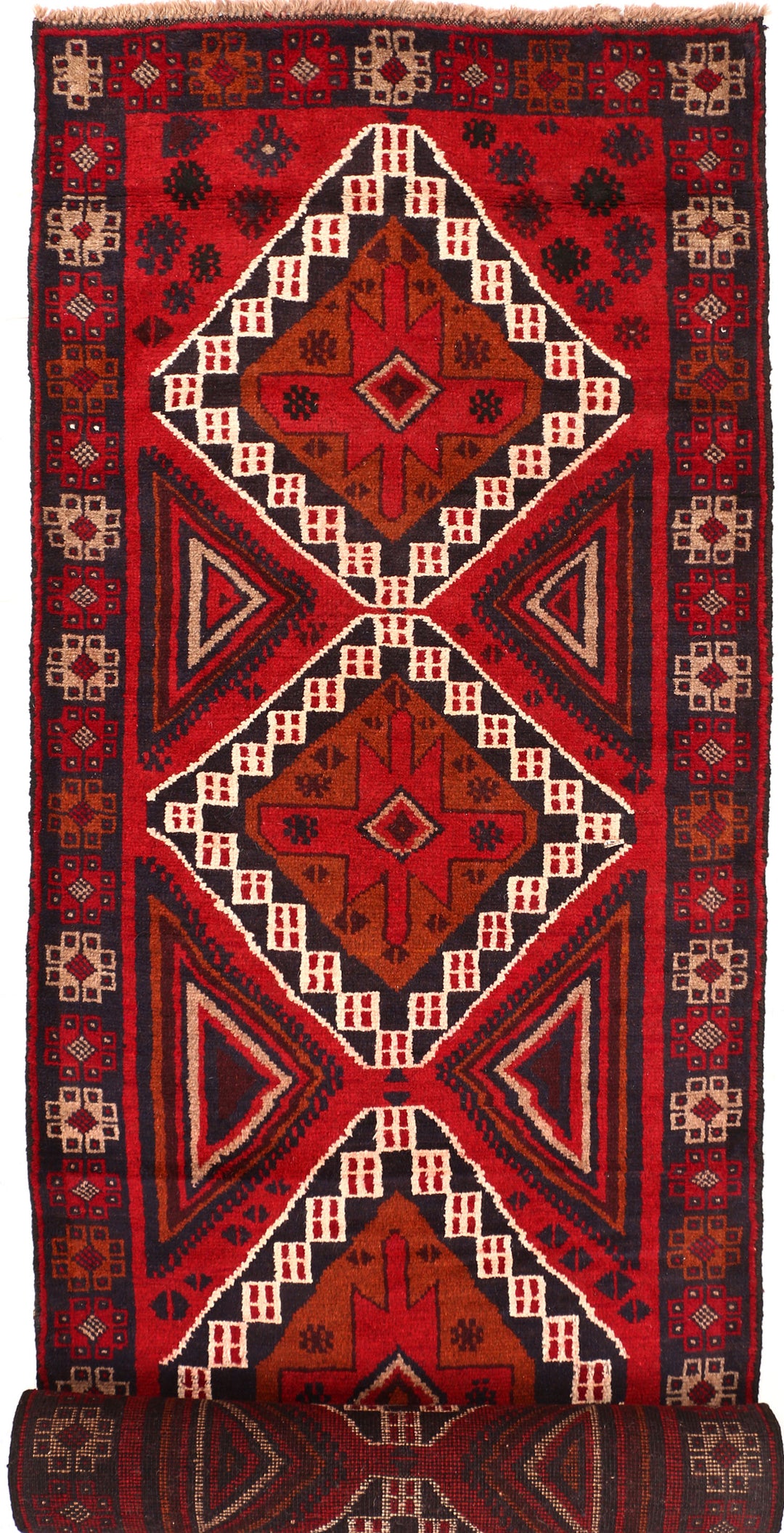 Firebrick Baluchi 2' 11 x 13' 1 - No. 55204 - ALRUG Rug Store