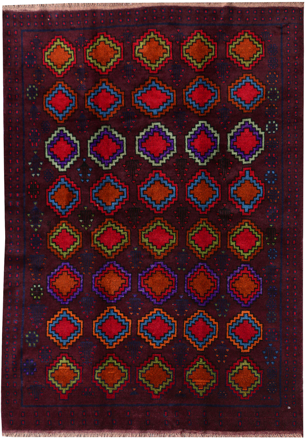 Maroon Baluchi 5' 10 x 7' 8 - No. 55224 - ALRUG Rug Store
