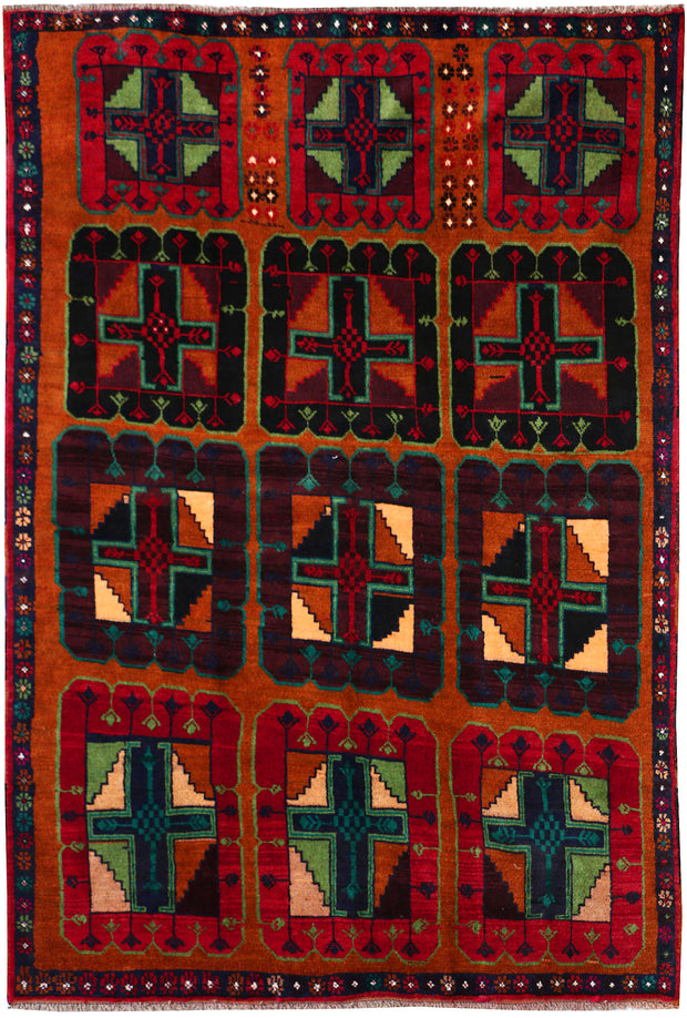 Multi Colored Baluchi 6' x 8' 1 - No. 55225 - ALRUG Rug Store
