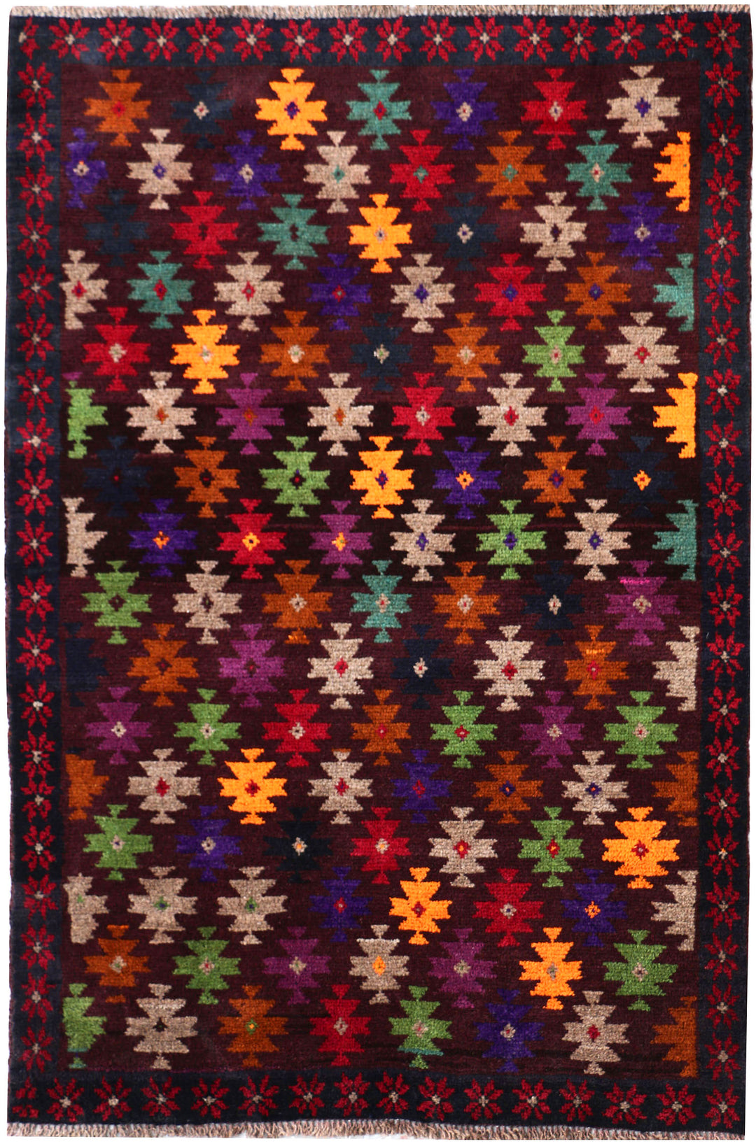 Multi Colored Baluchi 3' 11 x 5' 8 - No. 55228 - ALRUG Rug Store