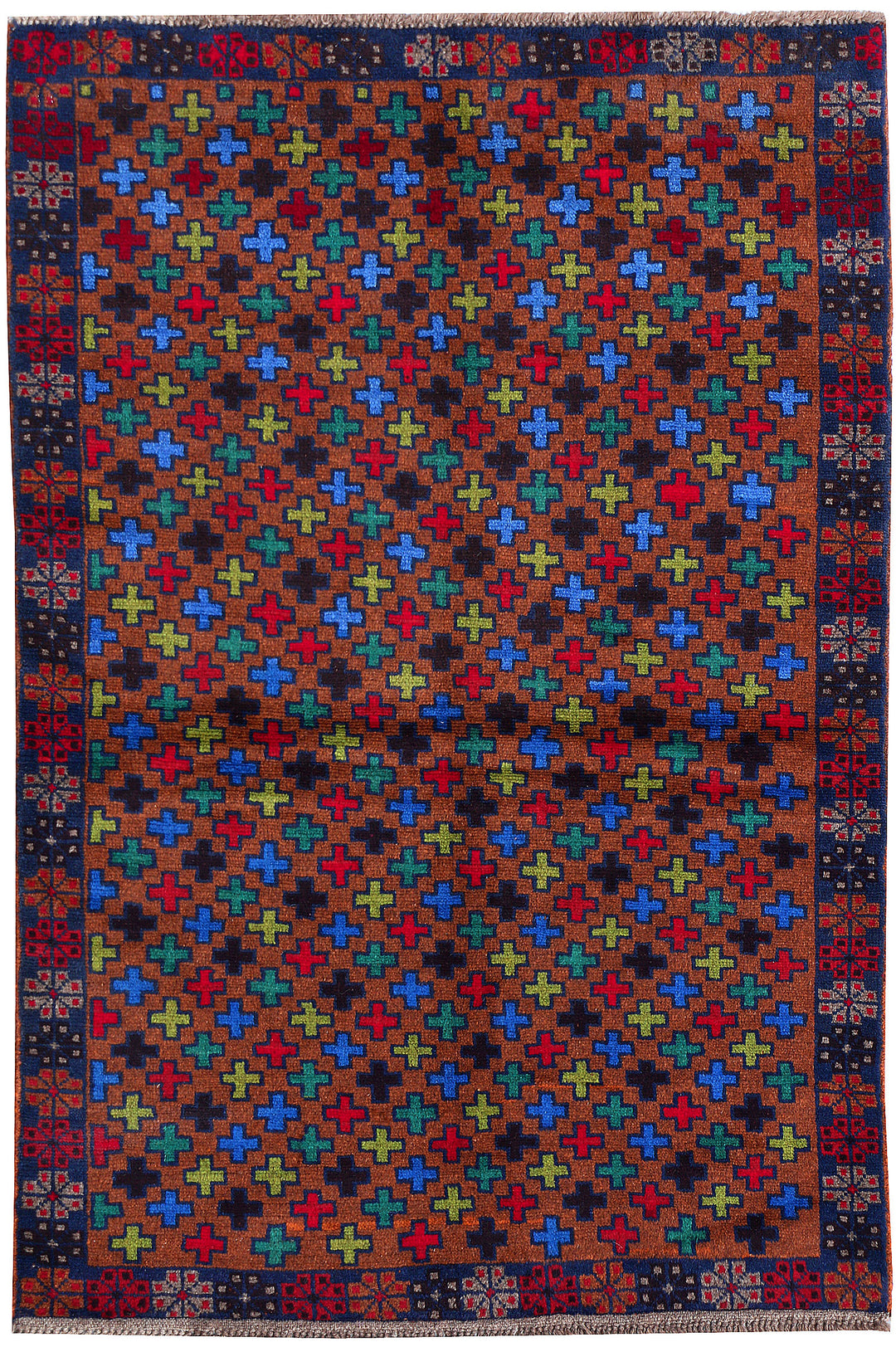 Multi Colored Baluchi 4' 1 x 6' - No. 55231 - ALRUG Rug Store
