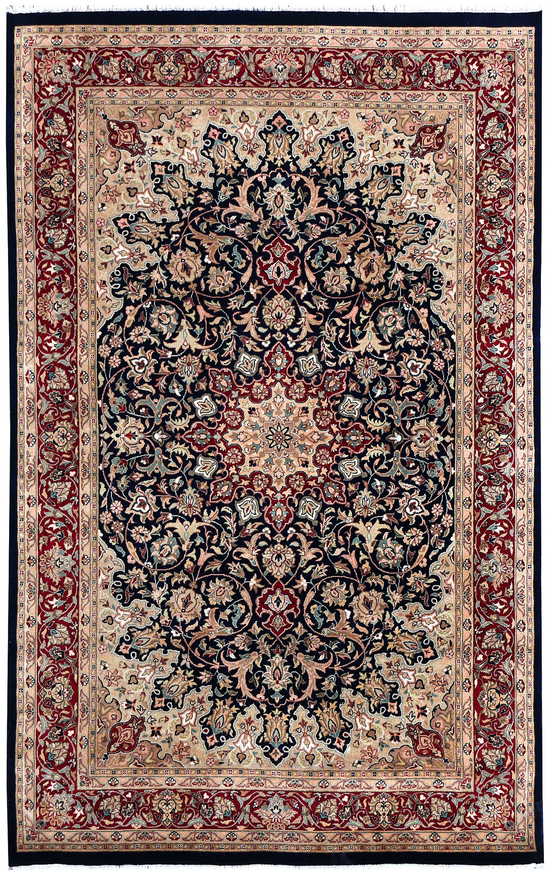 Black Ardibil 4' 7 x 7' 1 - No. 55237 - ALRUG Rug Store