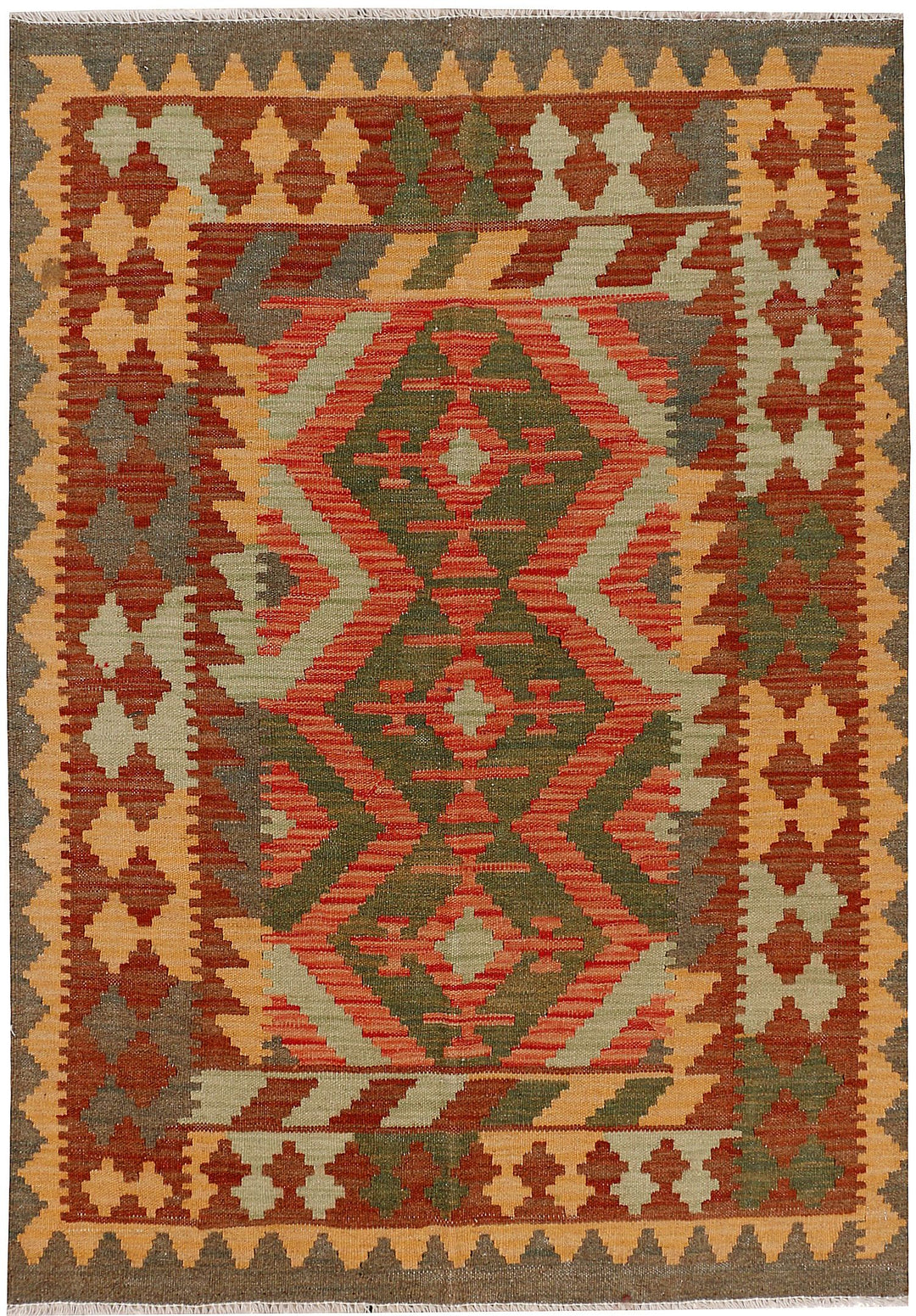 Kilim 3' 4 x 4' 9 - No. 55475 - ALRUG Rug Store