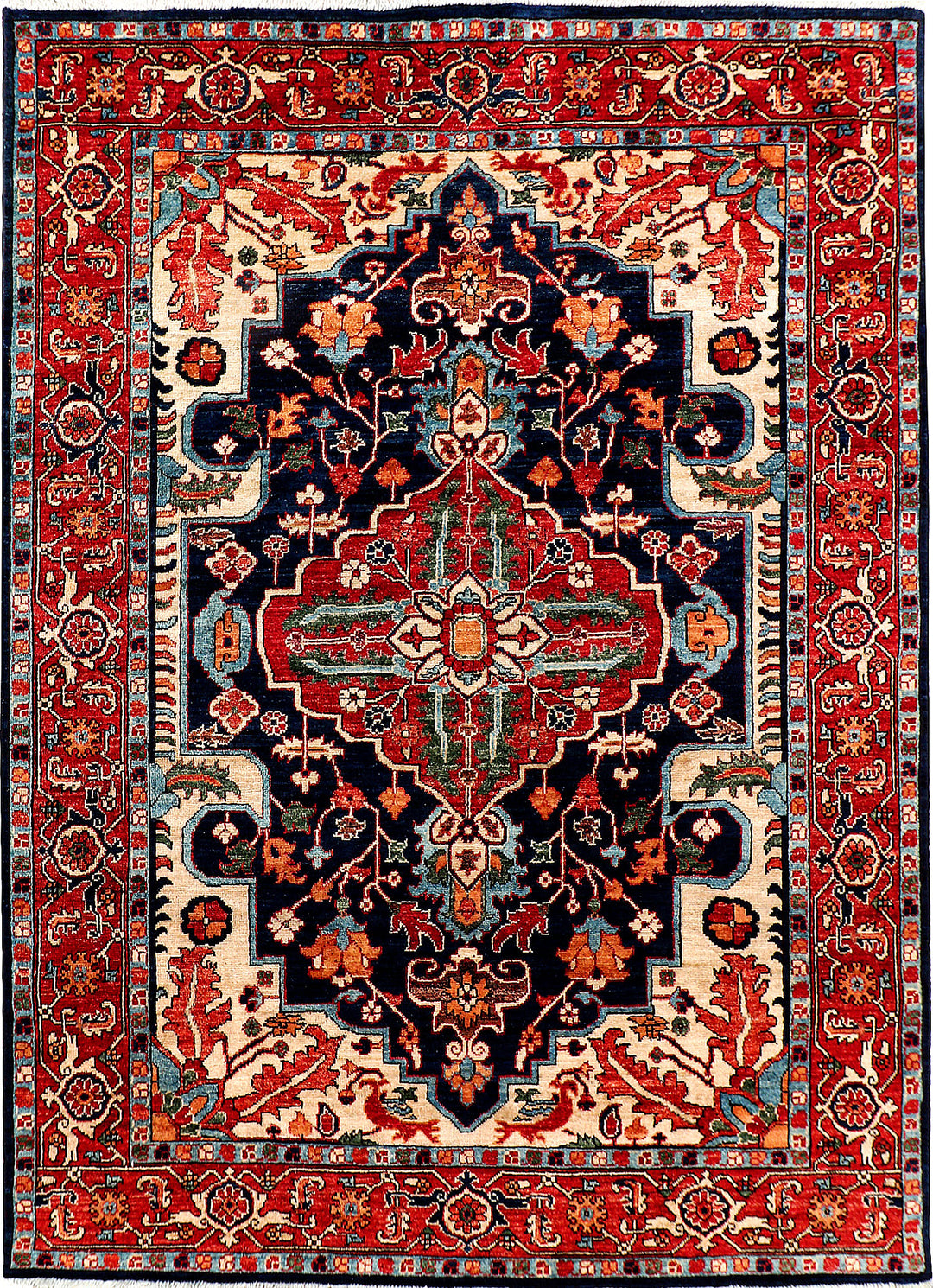 Midnight Blue Ziegler 4' 11 x 6' 8 - No. 55510 - ALRUG Rug Store