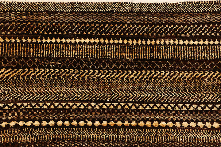 Saddle Brown Gabbeh 6' 6 x 7' 11 - No. 55563 - ALRUG Rug Store