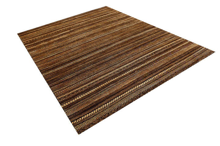 Saddle Brown Gabbeh 6' 6 x 7' 11 - No. 55563 - ALRUG Rug Store