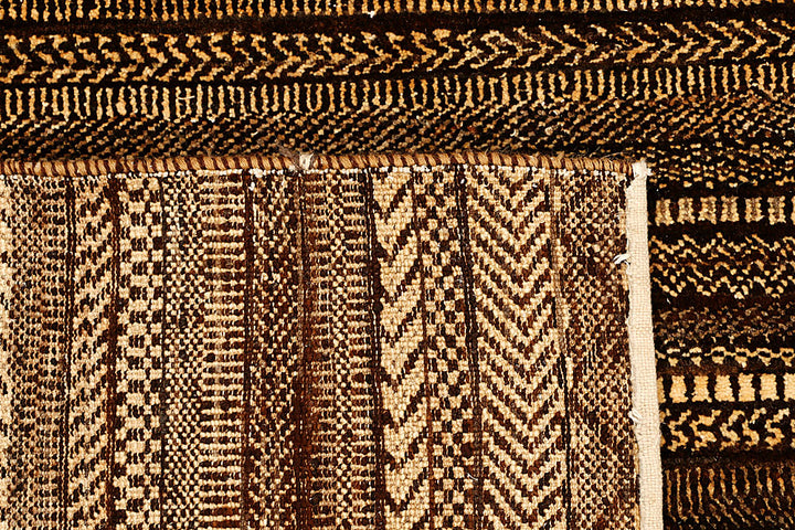 Saddle Brown Gabbeh 6' 6 x 7' 11 - No. 55563 - ALRUG Rug Store