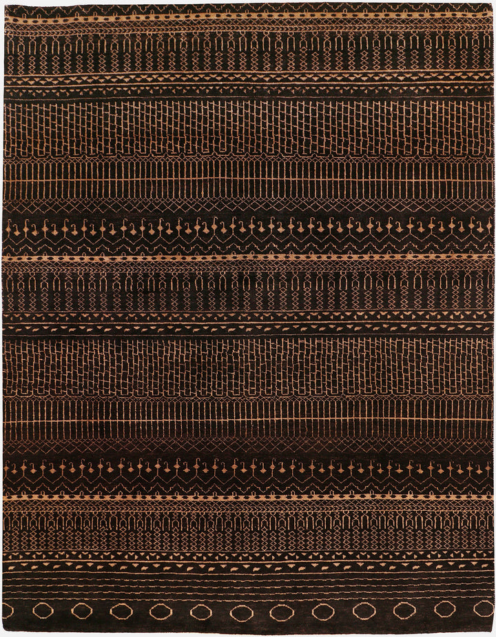 Saddle Brown Gabbeh 8' x 10' - No. 55566 - ALRUG Rug Store