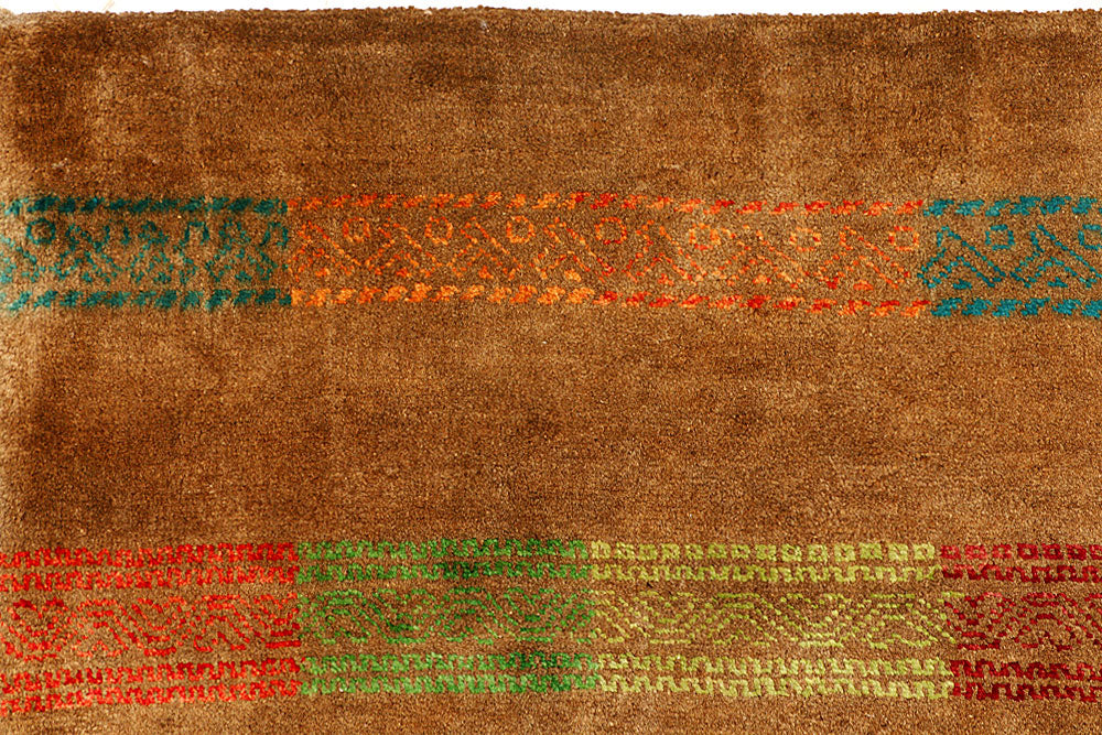 Chocolate Gabbeh 6' 8 x 9' 9 - No. 55589 - ALRUG Rug Store