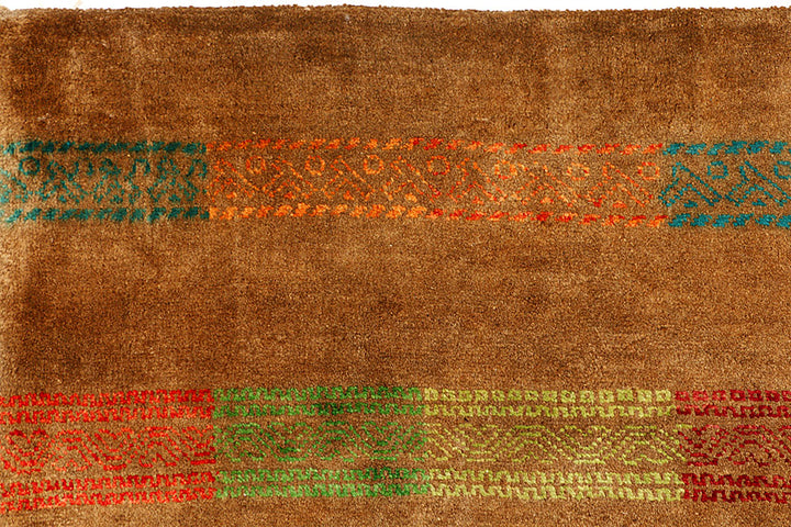 Chocolate Gabbeh 6' 8 x 9' 9 - No. 55589 - ALRUG Rug Store