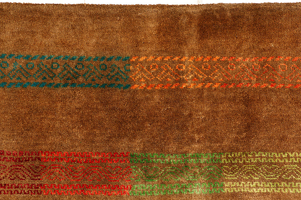 Chocolate Gabbeh 6' 8 x 9' 9 - No. 55589 - ALRUG Rug Store