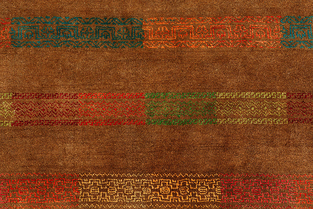 Chocolate Gabbeh 6' 8 x 9' 9 - No. 55589 - ALRUG Rug Store