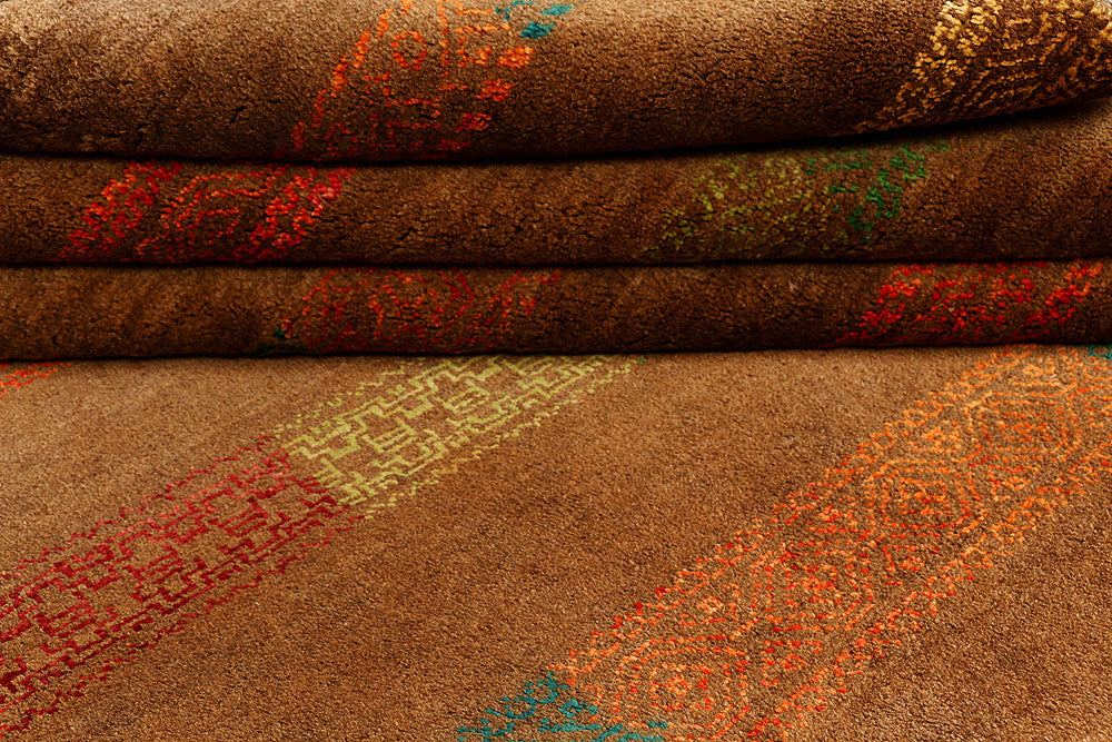 Chocolate Gabbeh 6' 8 x 9' 9 - No. 55589 - ALRUG Rug Store