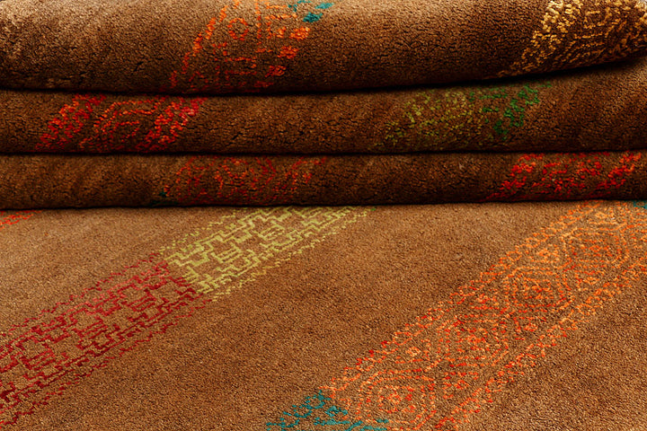 Chocolate Gabbeh 6' 8 x 9' 9 - No. 55589 - ALRUG Rug Store