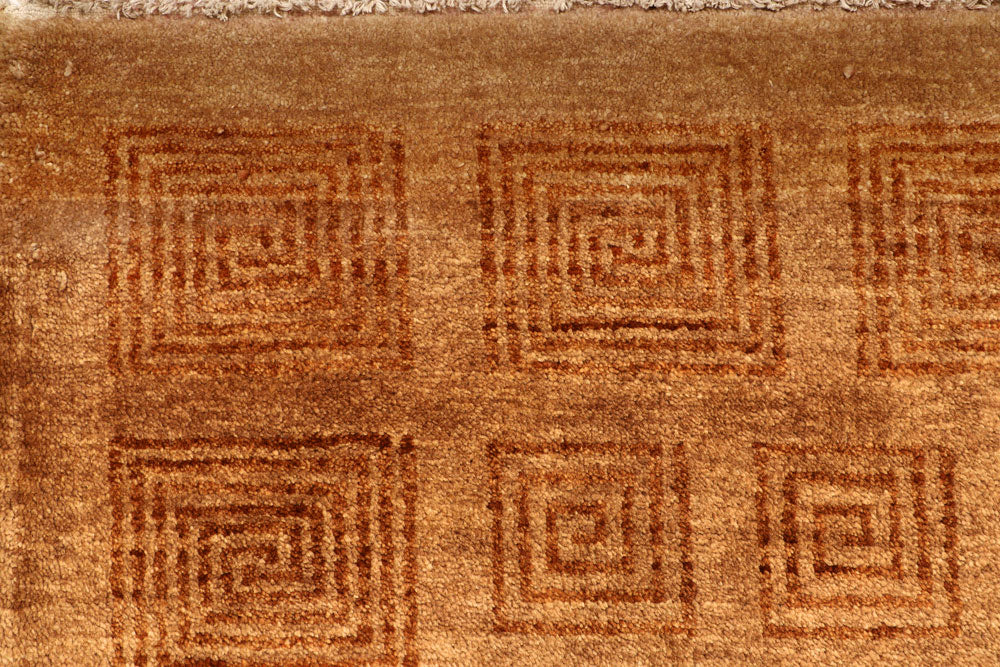 Sandy Brown Gabbeh 5' 5 x 8' 4 - No. 55604 - ALRUG Rug Store