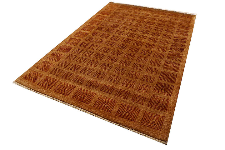 Sandy Brown Gabbeh 5' 5 x 8' 4 - No. 55604 - ALRUG Rug Store