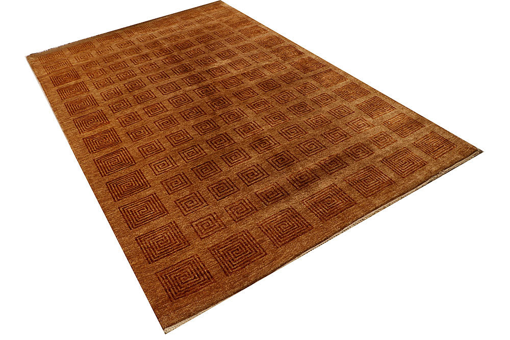 Sandy Brown Gabbeh 5' 5 x 8' 4 - No. 55604 - ALRUG Rug Store