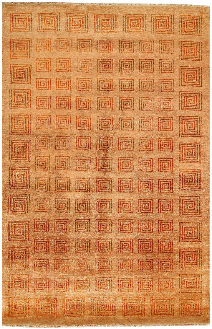 Sandy Brown Gabbeh 5' 5 x 8' 4 - No. 55604 - ALRUG Rug Store