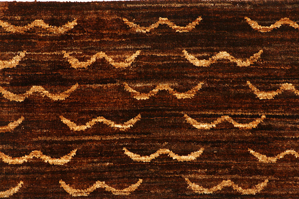 Saddle Brown Gabbeh 5' 6 x 8' 1 - No. 55608 - ALRUG Rug Store