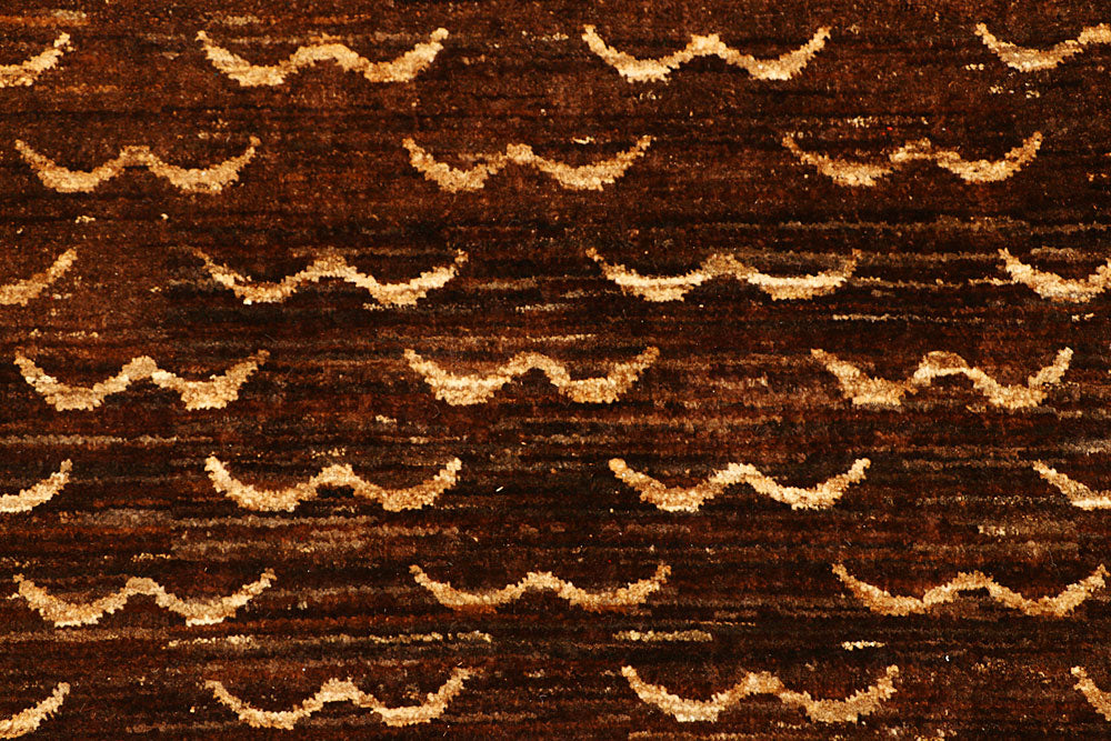 Saddle Brown Gabbeh 5' 6 x 8' 1 - No. 55608 - ALRUG Rug Store