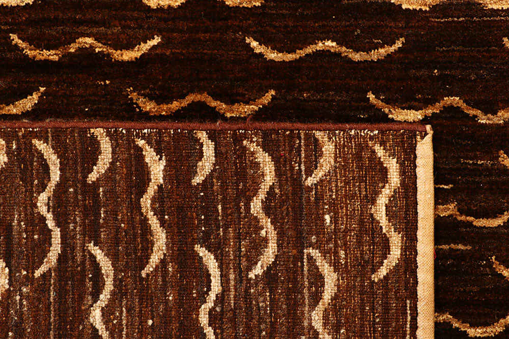 Saddle Brown Gabbeh 5' 6 x 8' 1 - No. 55608 - ALRUG Rug Store