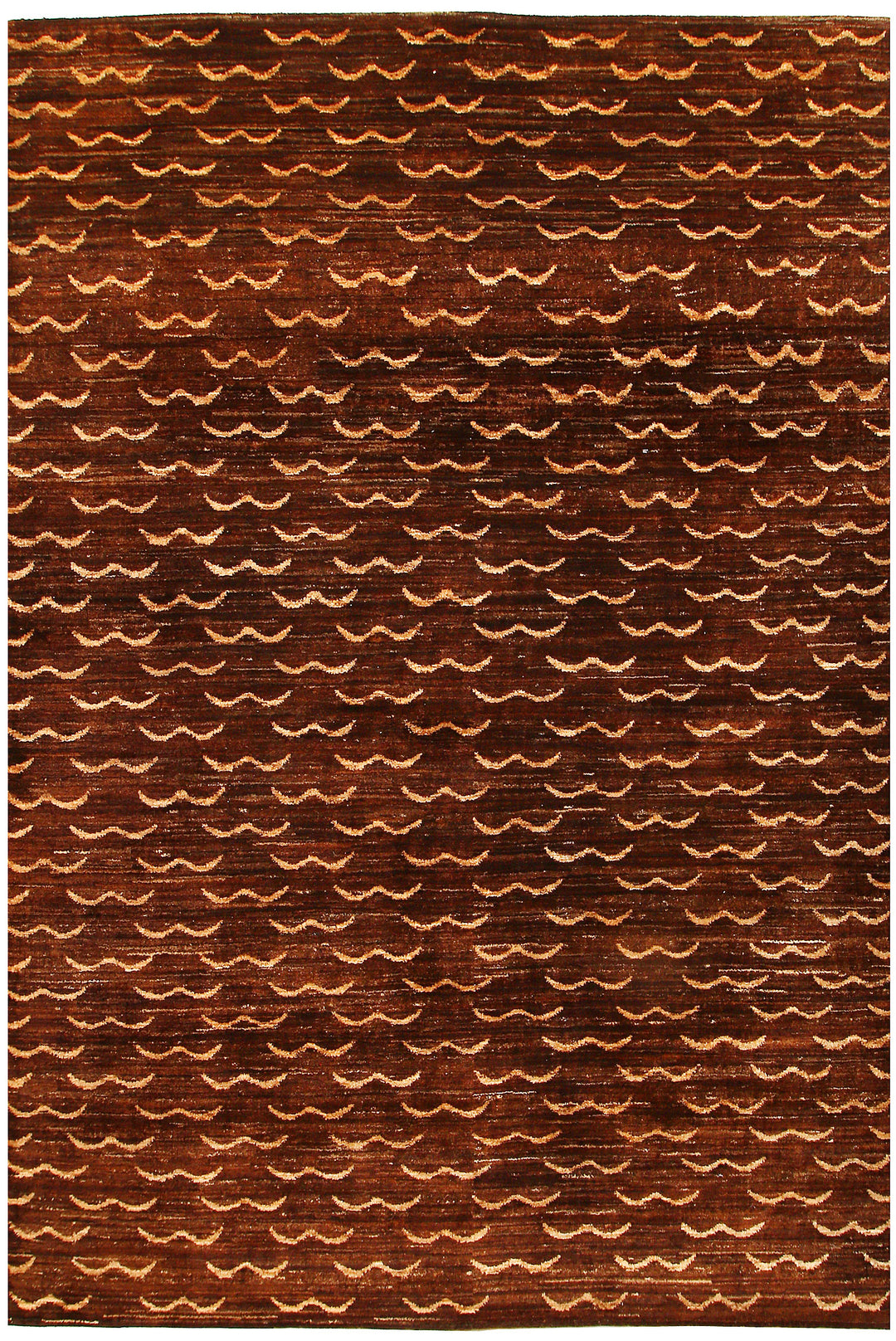 Saddle Brown Gabbeh 5' 6 x 8' 1 - No. 55608 - ALRUG Rug Store