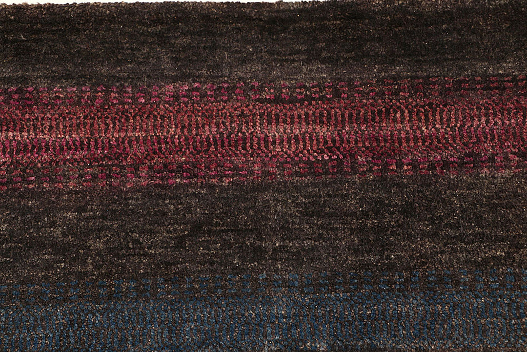 Saddle Brown Gabbeh 5'  6" x 8'  2" - No. QA89858