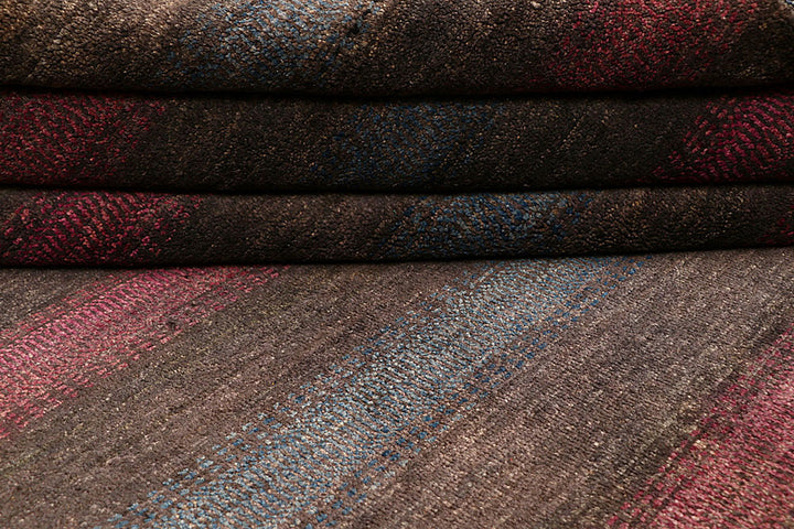 Saddle Brown Gabbeh 5'  6" x 8'  2" - No. QA89858