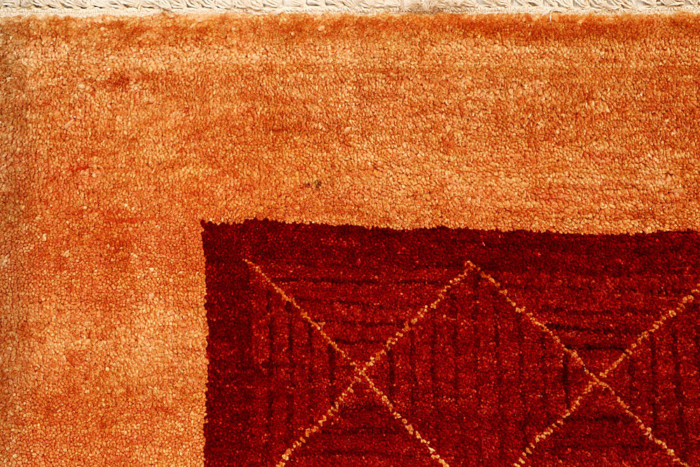 Maroon Gabbeh 5' 8 x 7' 11 - No. 55619 - ALRUG Rug Store
