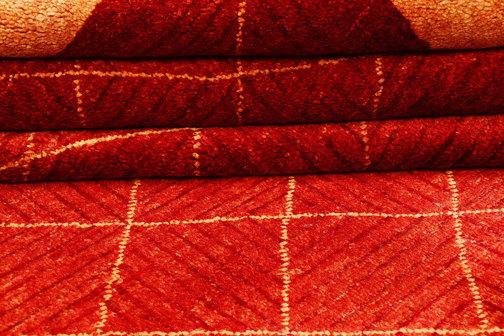 Maroon Gabbeh 5' 8 x 7' 11 - No. 55619 - ALRUG Rug Store