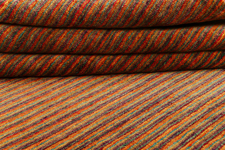 Saddle Brown Gabbeh 5' 3 x 8' 1 - No. 55620 - ALRUG Rug Store