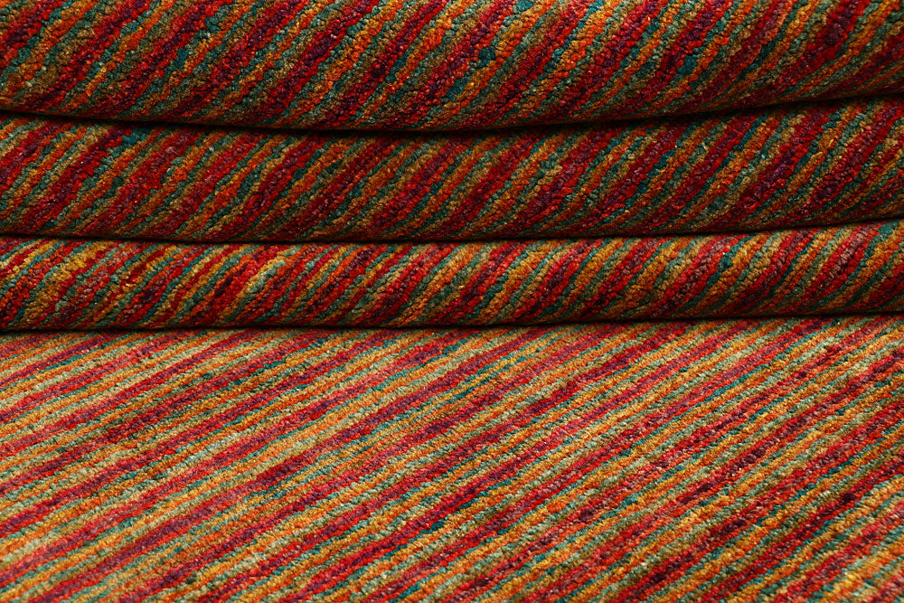 Saddle Brown Gabbeh 5' 5 x 7' 10 - No. 55621 - ALRUG Rug Store