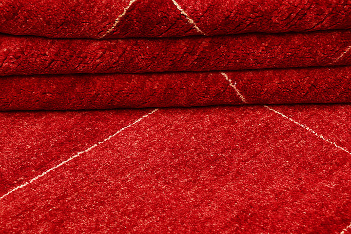 Crimson Gabbeh 4' 8 x 7' 1 - No. 55622 - ALRUG Rug Store
