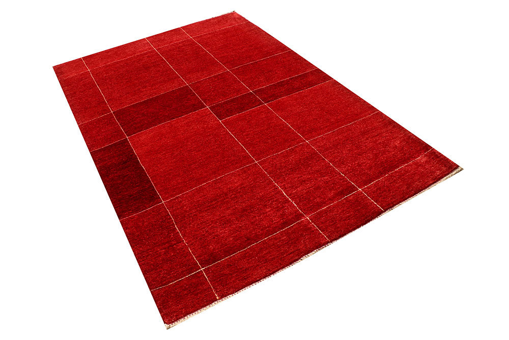 Crimson Gabbeh 4' 8 x 7' 1 - No. 55622 - ALRUG Rug Store