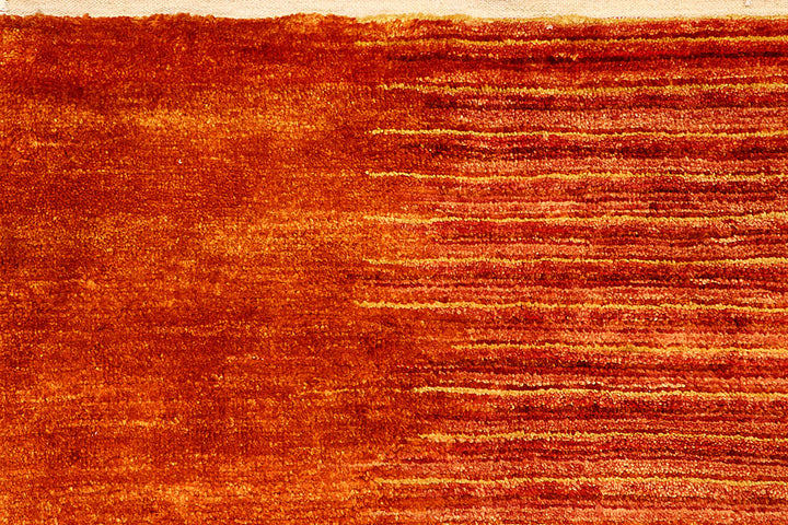 Dark Orange Gabbeh 4' 11 x 7' 11 - No. 55631 - ALRUG Rug Store