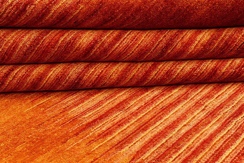 Dark Orange Gabbeh 4' 11 x 7' 11 - No. 55631 - ALRUG Rug Store